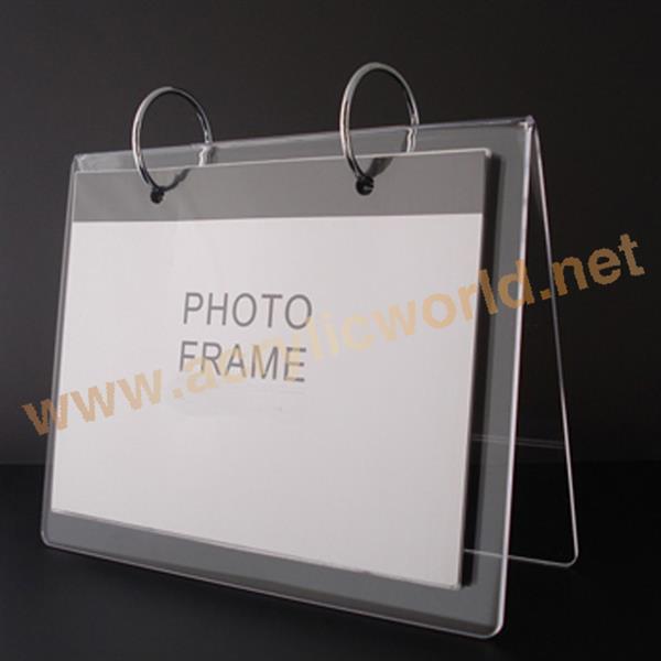 A shape acrylic calendar display holder